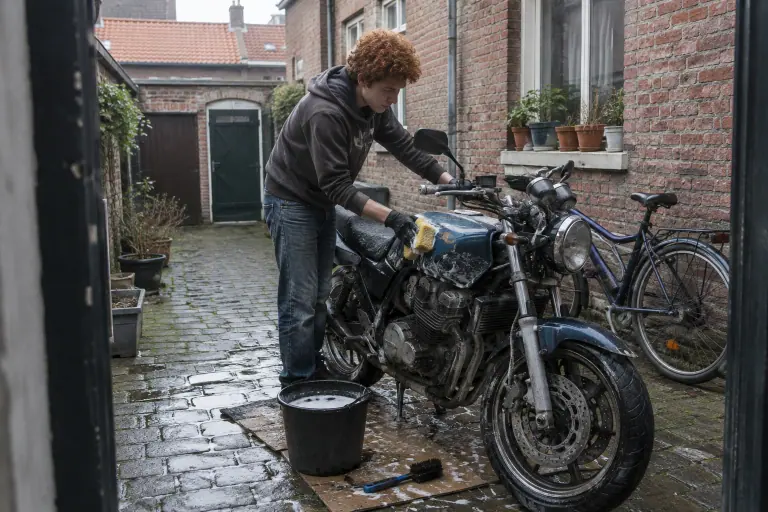 Dans une courée de Lille un jour d’hiver, un étudiant lave à l’éponge un vieux roadster à la peinture passée, acheté avec un petit budget
